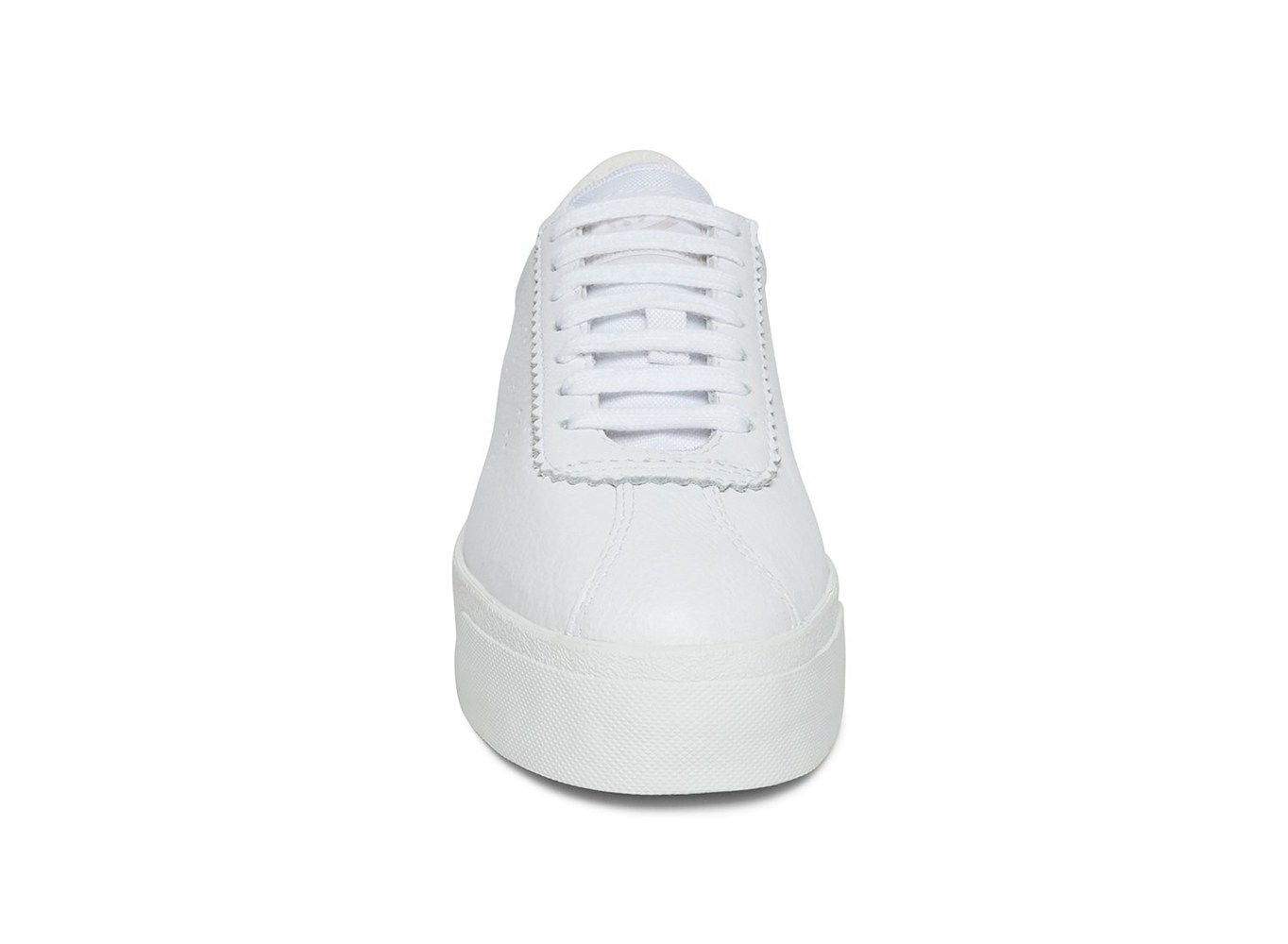 Superga Platform Womens - 2854 Club 3 Full Comfort Leather - White - HFGCW7043